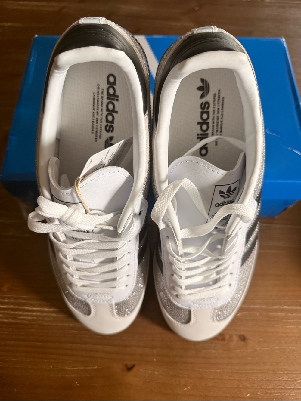adidas White Black Brown Sneakers - Picture 8 of 11